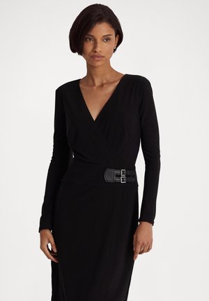 NETTIE LONG SLEEVE DAY DRESS - Jersey dress - black
