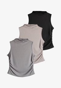 Sélectionné, black/taupebrown/grey