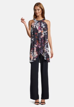 Jumpsuit - dark blue/dark red