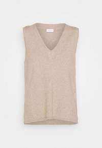 VIRIL V NECK VEST - Jersey de punto - natural melange