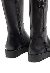 Yokono PLANA MANILA - Botas de cuña - black
