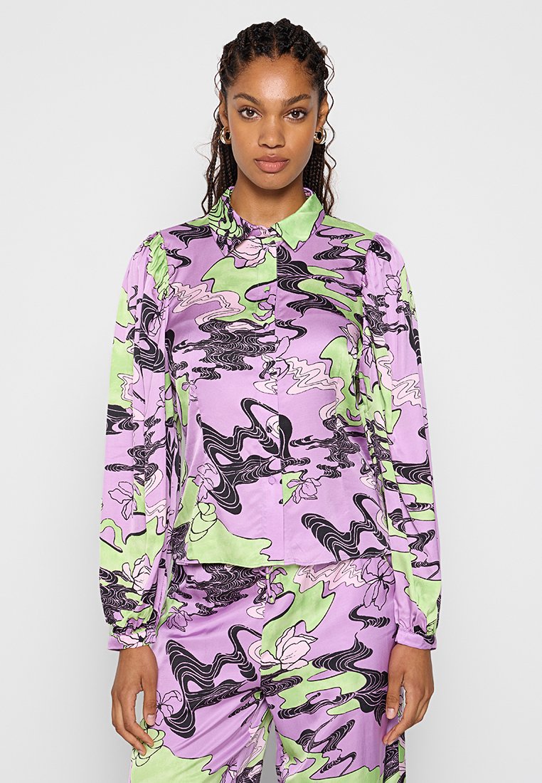 Numph Overhemdblouse paars