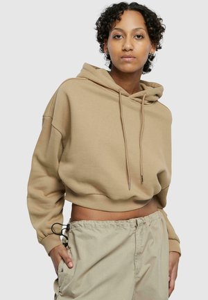 Urban Classics CROPPED HEAVY  - Hoodie - warmsand