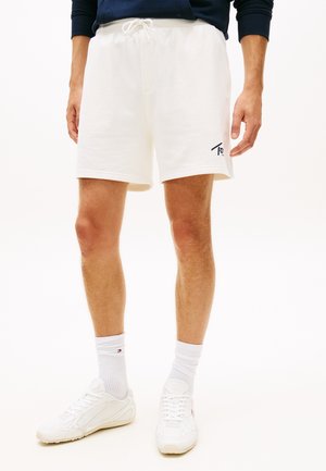 Tommy Jeans SIGNATURE SUEDED TERRY SWEAT SHORTS - Pantalon de survêtement - ecru