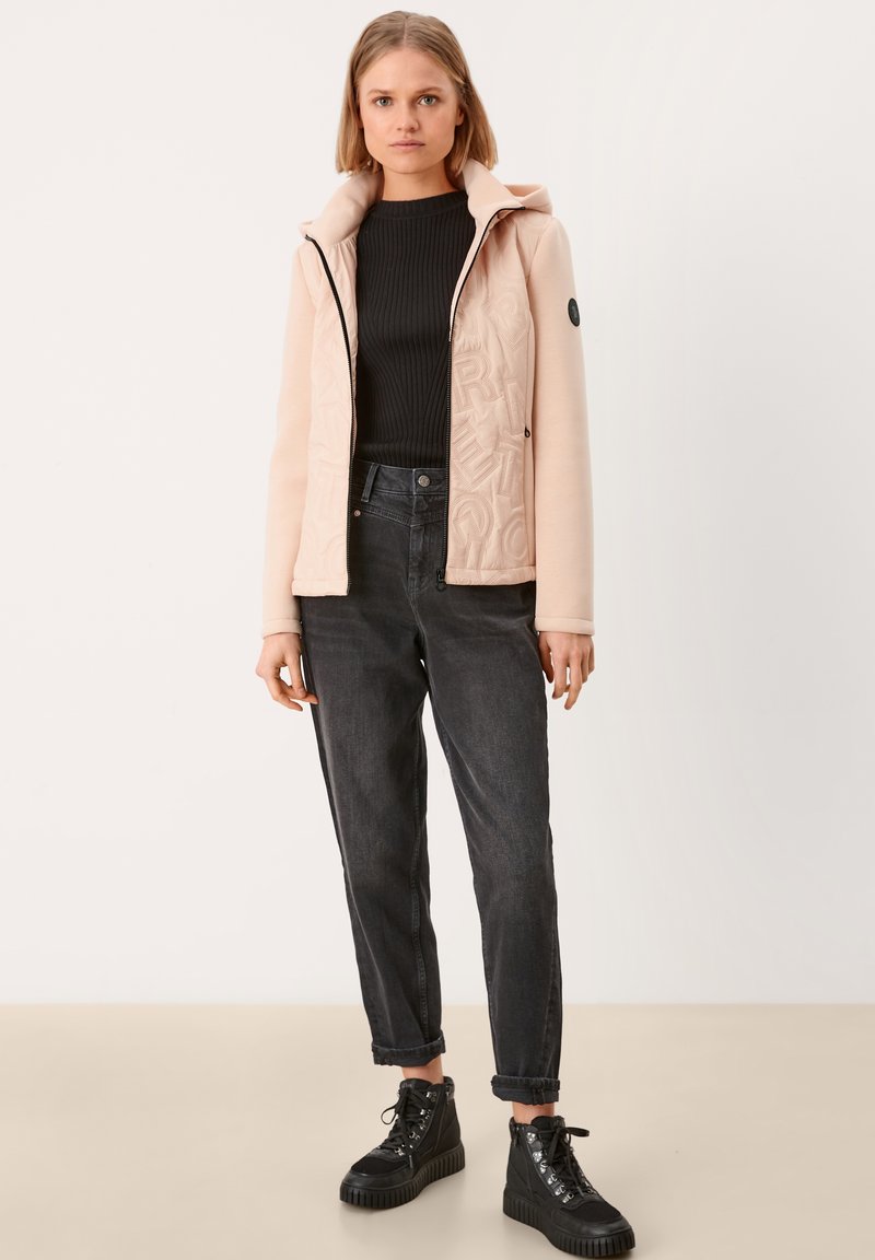Damen Leichte Jacken | s.Oliver MATERIALMIX Übergangsjacke peach/offwhite - NE99945 Damen Leichte Jacken | s.Oliver MATERIALMIX Übergangsjacke peach/offwhite - NE99945
