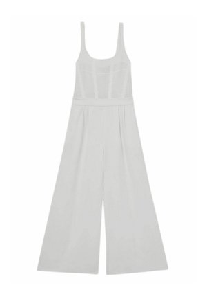 Reiss CARLA PERFORATED WIDE-LEG  - Kombinezonas - ivory