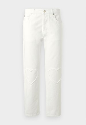 MOSCHINO, PANTALONE - Slim fit jeans - bianco