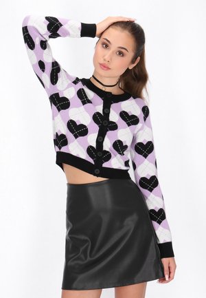 Cardigan - black lilac