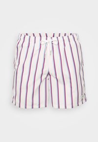 FINE STRIPE STRIPED CORE PRINTED SWIM TRUNKS - Μαγιό σορτς - white