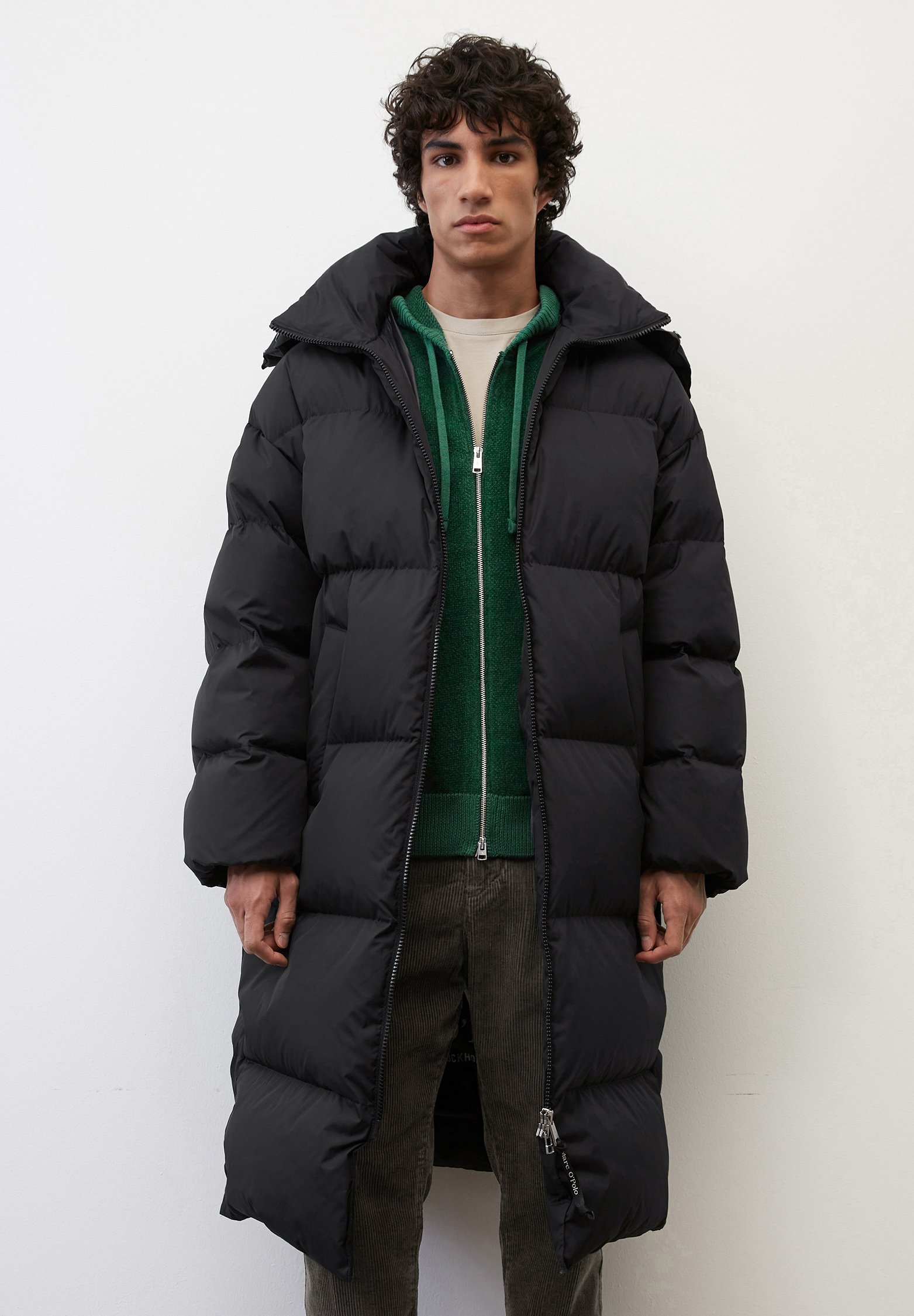 marco polo wintermantel schwarz