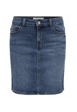 MOON  - Bleistiftrock - dark blue denim