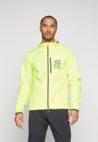 The North Face HIGHER RUN JACKET - Jachetă de vânt - lemon yellow/shady blue