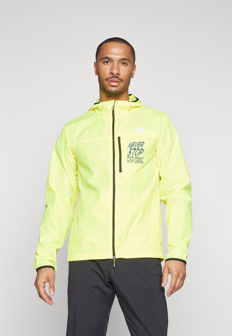 The North Face HIGHER RUN JACKET - Jachetă de vânt - lemon yellow/shady blue