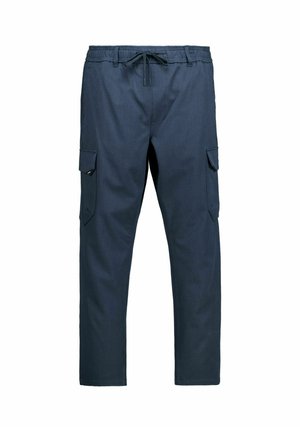CHASIN', CHASIN' CARGO TROUSERS STONE DUAL CARGO - Cargo trousers - dark blue