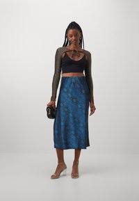 ONLY Gonna Lunga Maxi ONLKATIE Con Spacchi Laterali - Tessuto Riciclato, Vita Alta, Colore Unico, Taglie Uniche - 2
