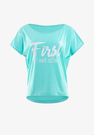 MCT002 ULTRA LIGHT  - Print T-shirt - mint/glitter/white