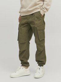 Jack & Jones - JPSTKANE JJNOAH CUFFED - Pantaloni cargo - olive night Immagine in miniatura 1
