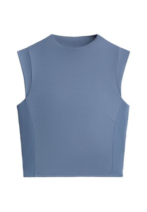 OYSHO COMFORTLUX RIB OPEN BACK - Top - light blue