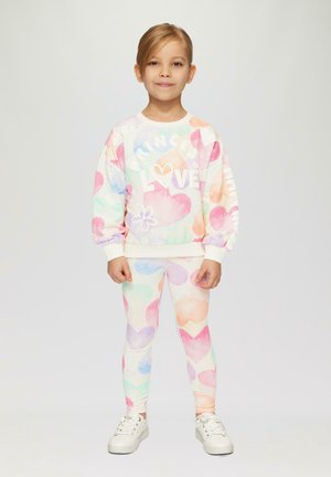 s.Oliver MIT ALL-OVER - Sweater - wollweiß