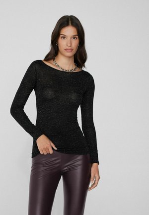 Top s dlouhým rukávem - black