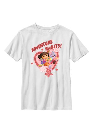 Henry Tiger DORA THE EXPLORER VALENTINE'S DAY DORA LOVES ADVENTURE - T-shirts print - white