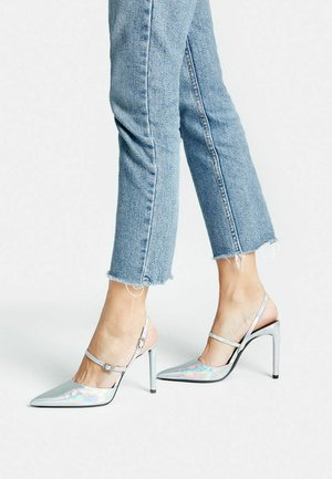 IRIDESCENT - Decolleté - silver coloured