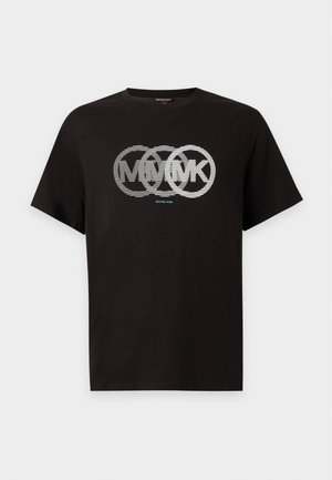 Michael Kors, SPLIT VICTORY LOGO TEE - Μπλουζάκι με στάμπα - black
