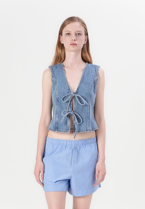 TIE FRONT VEST - Blouse