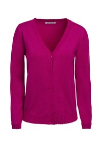 INFLUENCER Strickjacke - fuchsia
