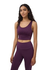 Terranova SPORTIVO MACULATO LUCCICANTE - Top - viola scuro