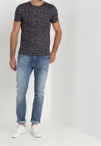 Selected Homme T-shirt med print - black