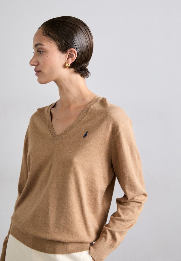 Jumper - camel melange4