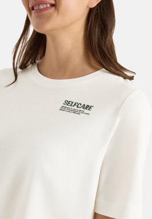 Cecil, T-SHIRT MIT RUNDHALS UND BACKPRINT - T-shirt imprimé - vanilla white