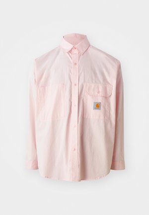 Světle růžová košile na knoflíky s dvěma náprsními kapsami a logem. Vyrobena z bavlny s klasickým límečkem a dlouhými rukávy.