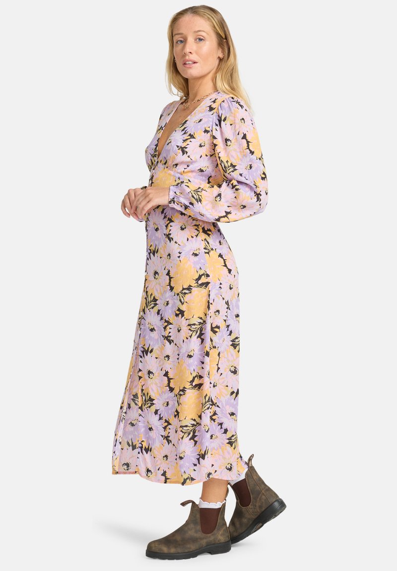 fitted lace wedding dress Billabong Night Bloom Maxi Dress Black Pebble MD : Amazon.co.uk: Fashion