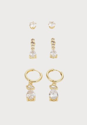 UMOARI 3 PACK - Earrings - gold-coloured
