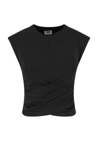 Urban Classics CROPPED WRAPPED - Top - black