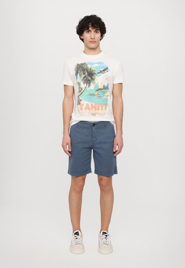 PONCHE  - Shorts - bleu de mer3