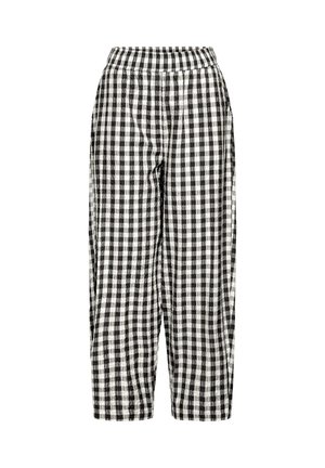 ICHI, IHKARRA BARREL PA - Pantalon classique - black white check