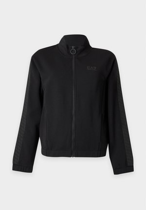 EA7 Emporio Armani, TRAIN LOGO SERIES - Sweater met rits - black
