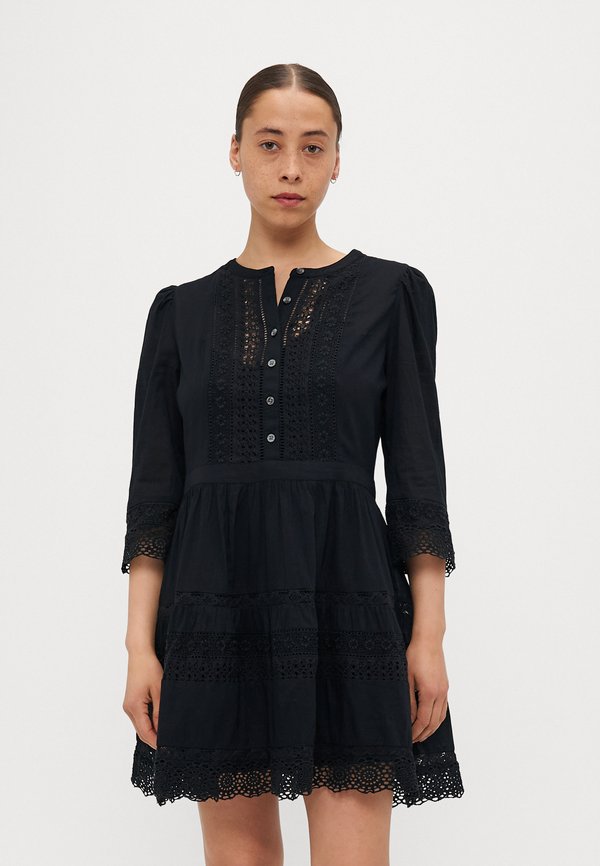 3/4 TEXTURED MINI DRESS - Blusenkleid