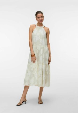 Vero Moda KLEID VMBRONYA LANGES KLEID - Cocktailkjole - oatmeal