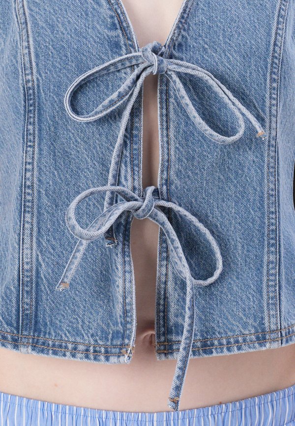 TIE FRONT VEST - Blouse4