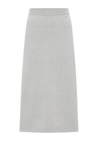 Fustă în formă de A - grau melange