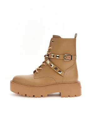 Cowboy- / bikerstøvlette - beige