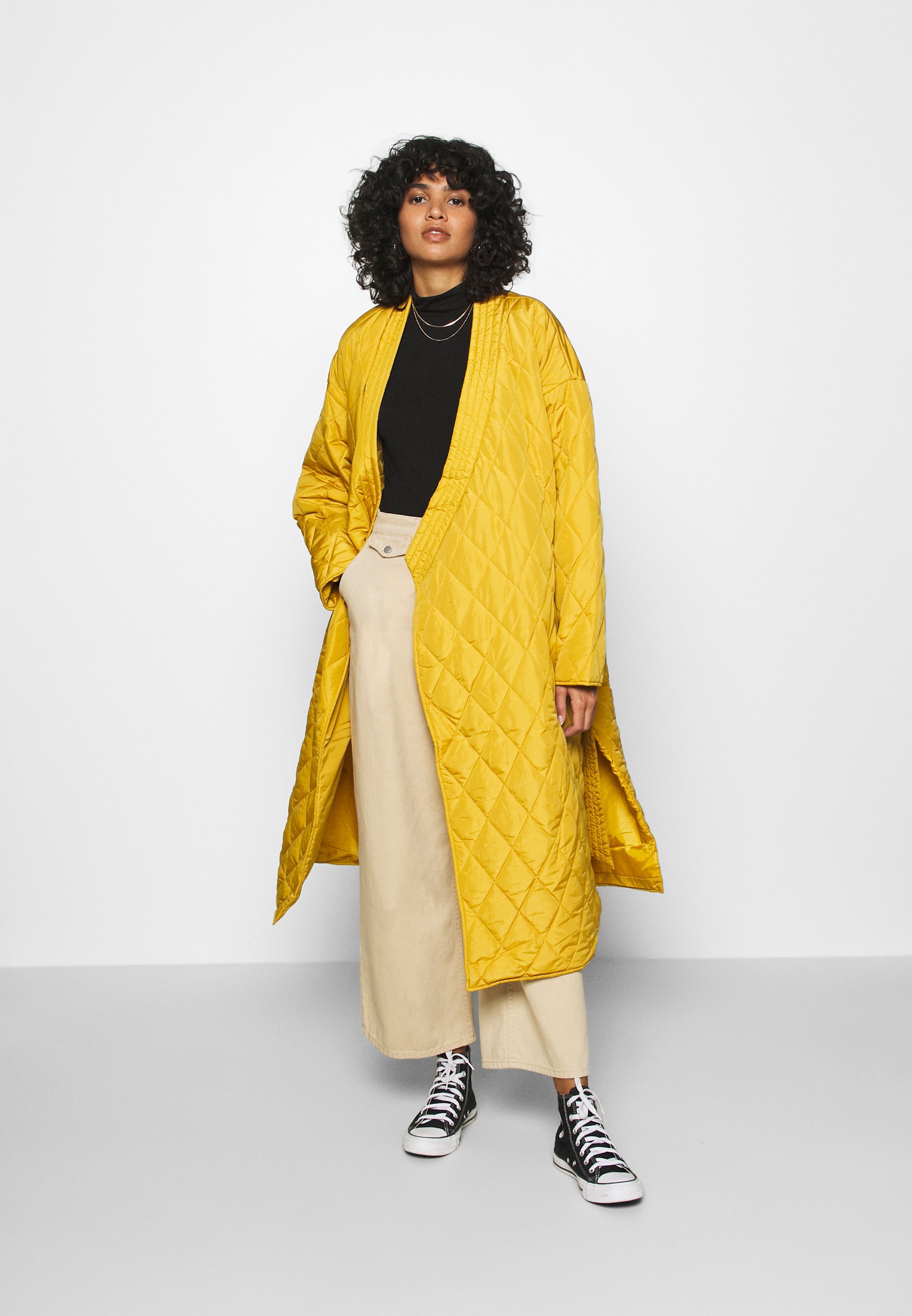 mustard kimono jacket
