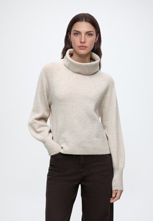 ONLY, ONLOLIVIA ROLL NECK - Pullover - humus/melange