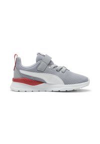 Puma ANZARUN LITE AC UNISEX - Zapatillas running asfalto - gray fog- white-club red
