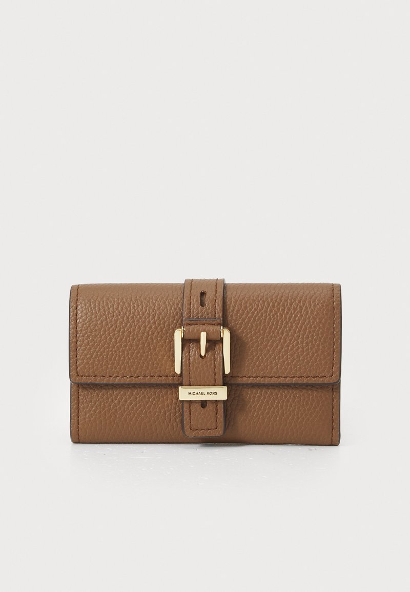 MICHAEL Michael Kors NOLITA FLAP TRIFOLD WALLET - Wallet - dark caramel