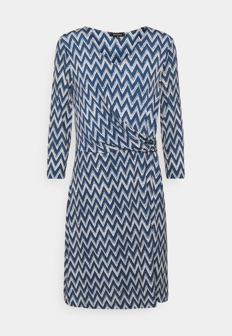More & More ZICKZACK DRESS - Trikoomekko - light marine